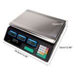 Digital Kitchen Scale 40kg – ACS 40, LCD Display, Weighing Scale For Fruit & Vegetables