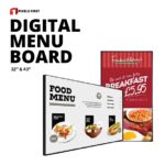 43-inch digital menu board LCD size
