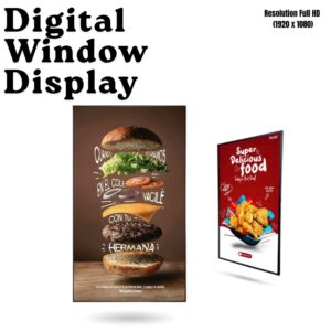 High Brightness Window Facing Digital Signage Display