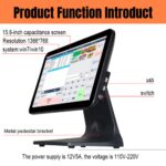 15.6" Touchscreen POS Terminal for Small Shops - Image 3